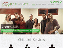 Tablet Screenshot of birthfromlove.com